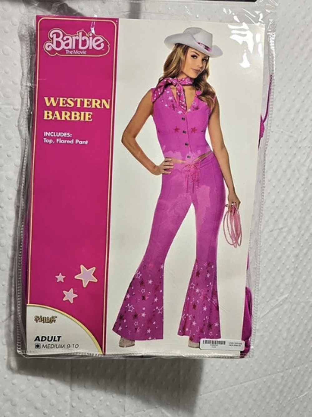 Barbie Western Barbie Costume Set Pink & Silver NWT